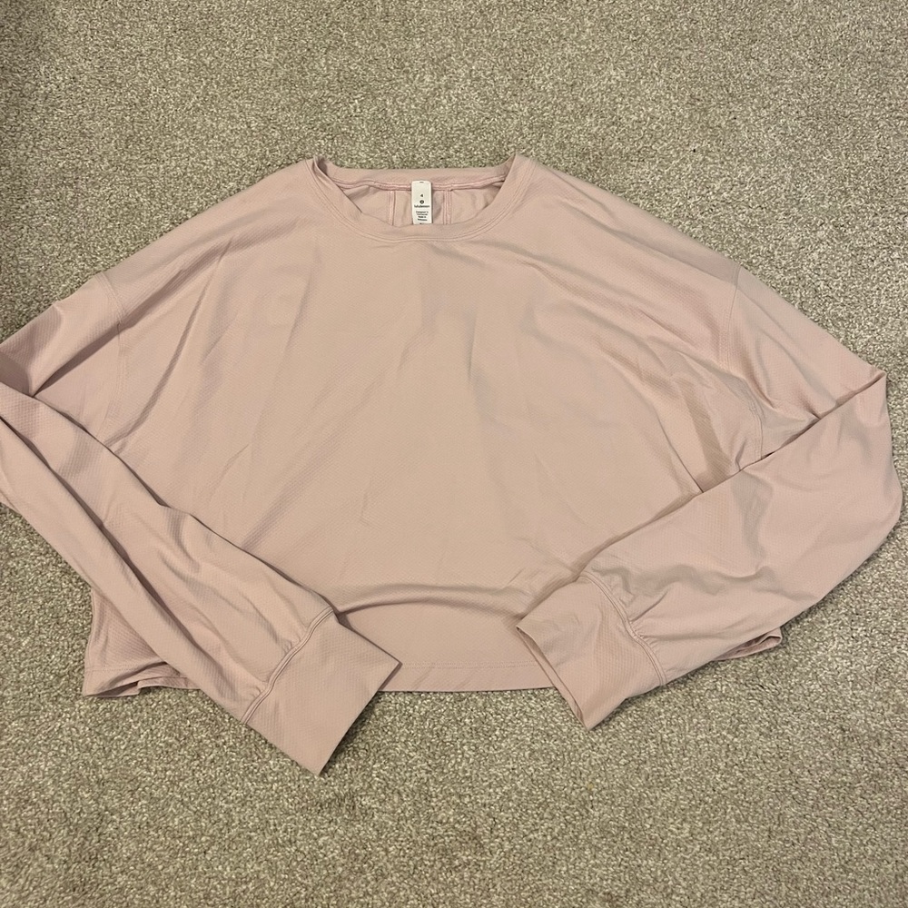 Pink Lululemon Muscle Love Long sleeve shirt